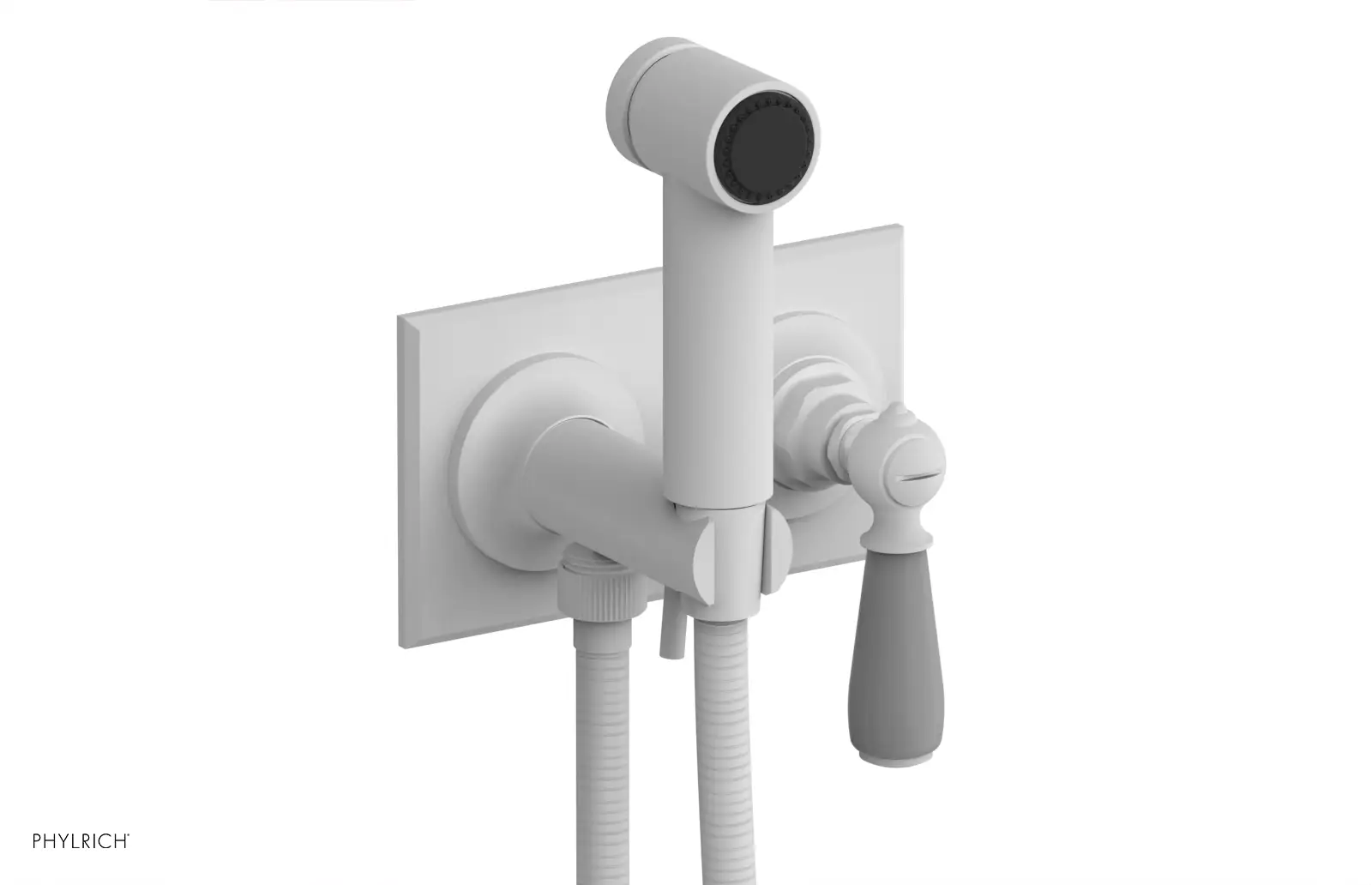 Phylrich Jamestown Wall Mounted Bidet with Lever Handle by Phylrich