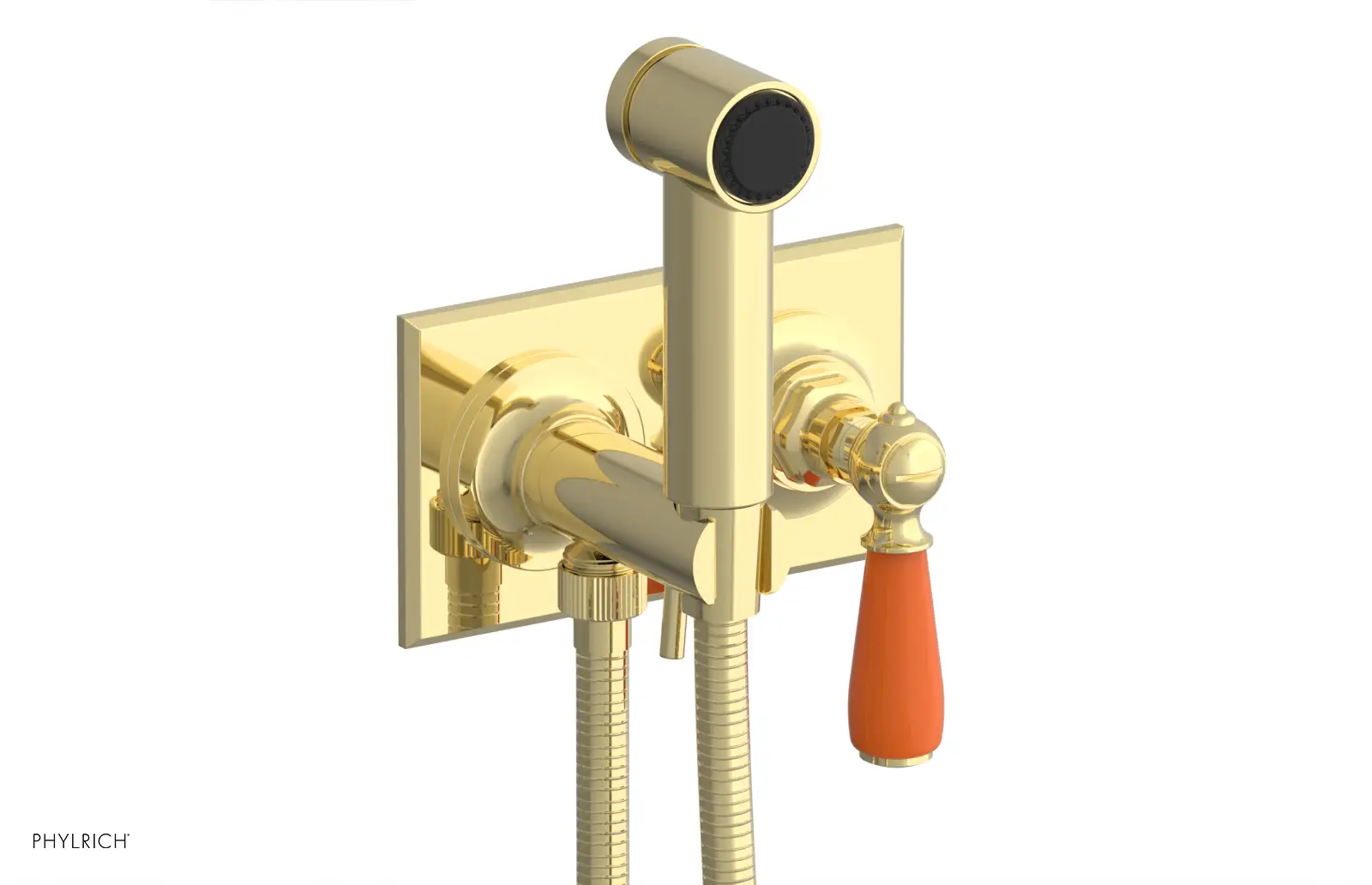 Phylrich Jamestown Wall Mounted Bidet with Lever Handle by Phylrich