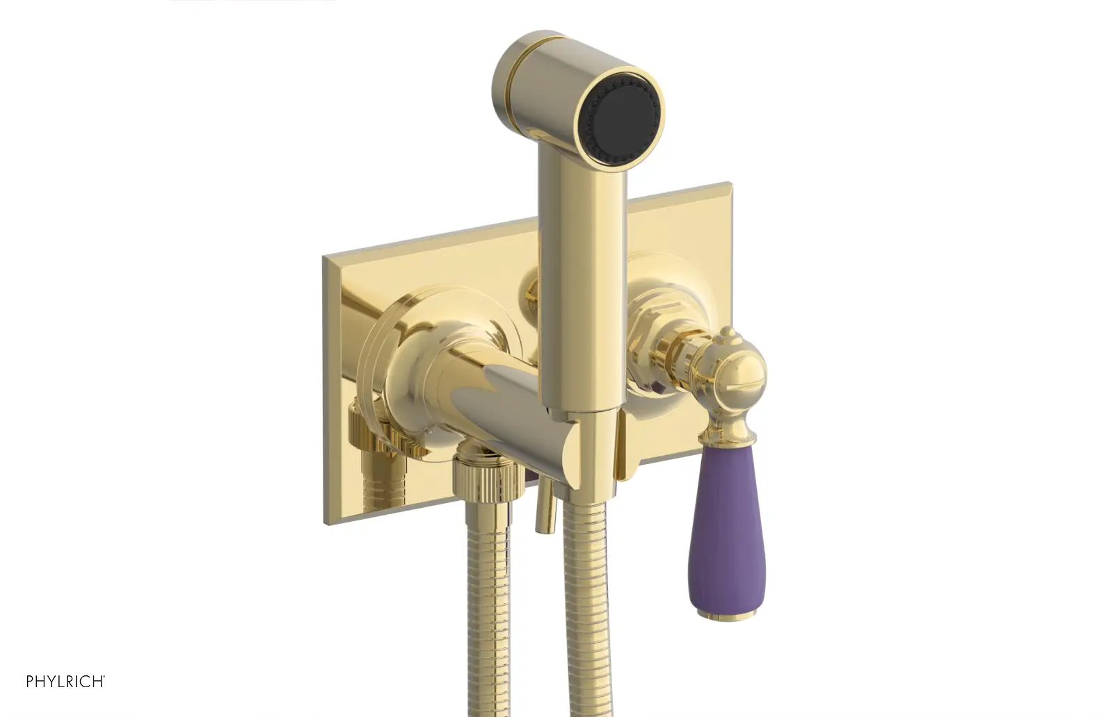 Phylrich Jamestown Wall Mounted Bidet with Lever Handle by Phylrich