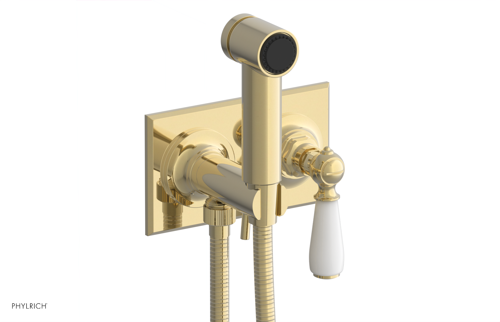 Phylrich Jamestown Wall Mounted Bidet with Lever Handle