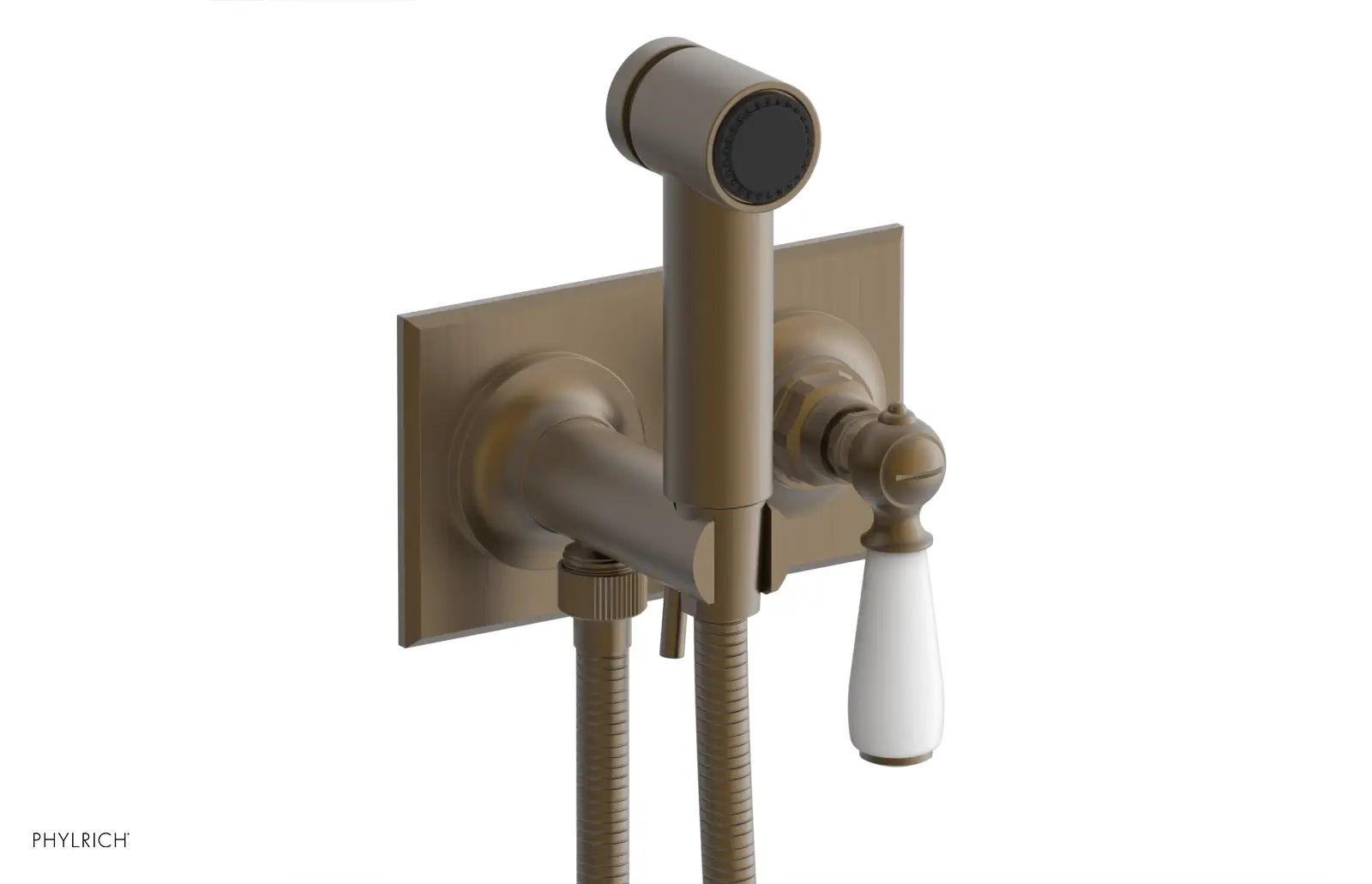 Phylrich Jamestown Wall Mounted Bidet with Lever Handle by Phylrich