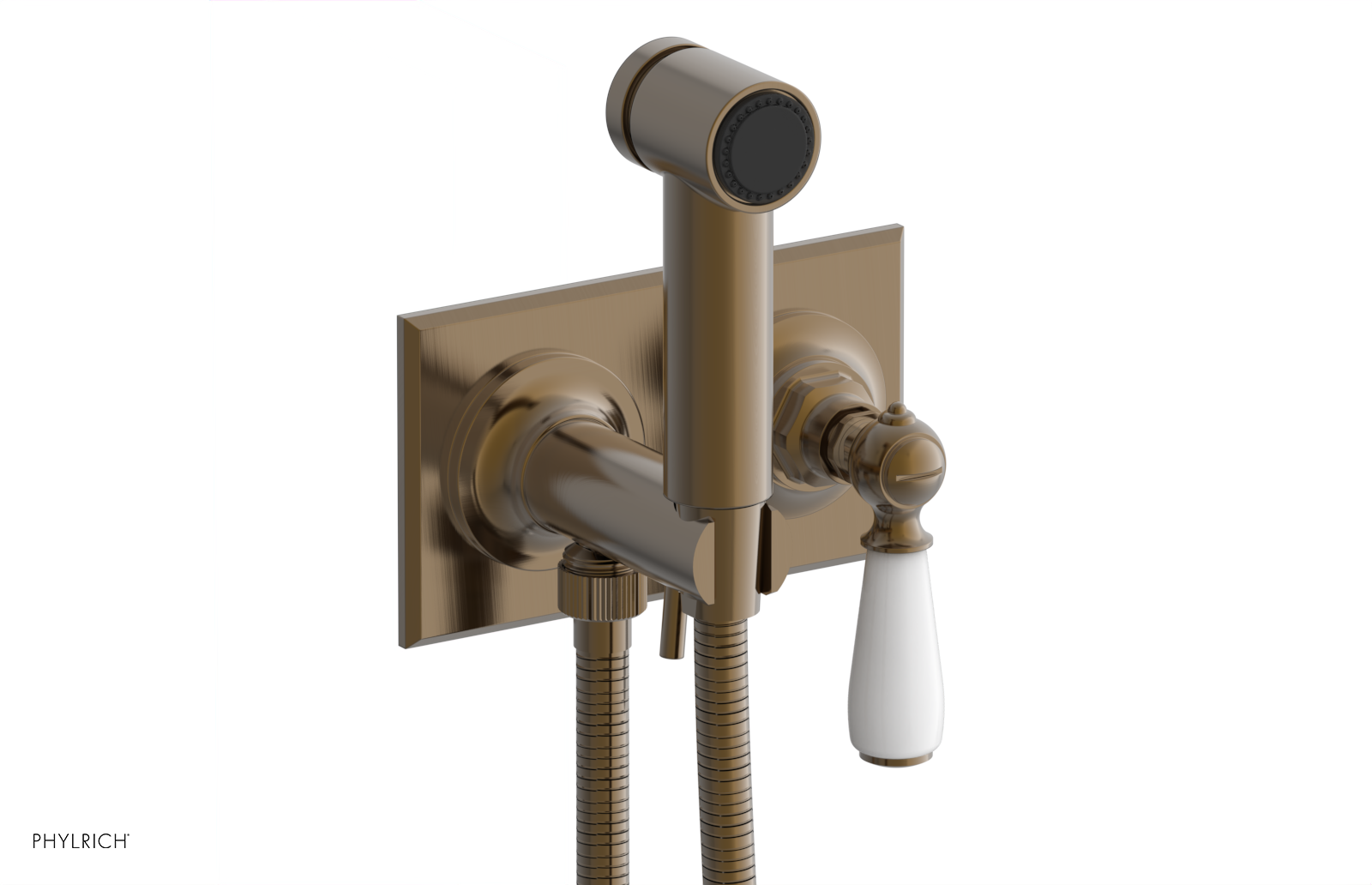 Phylrich Jamestown Wall Mounted Bidet with Lever Handle