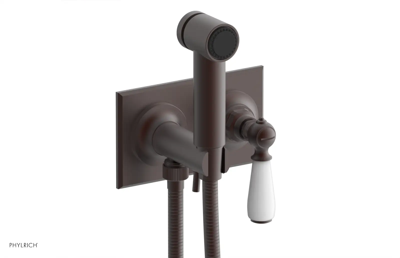 Phylrich Jamestown Wall Mounted Bidet with Lever Handle by Phylrich