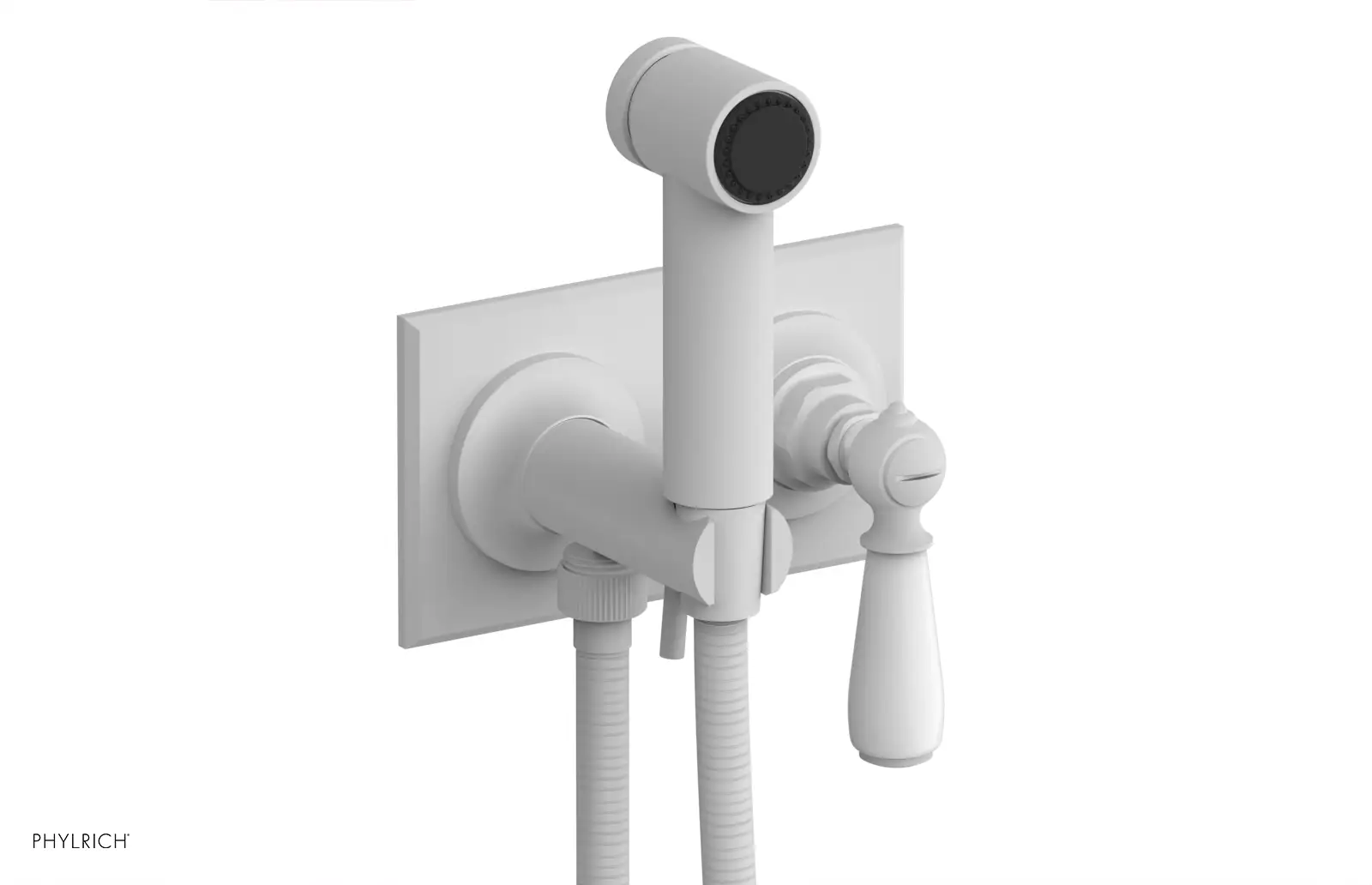 Phylrich Jamestown Wall Mounted Bidet with Lever Handle by Phylrich