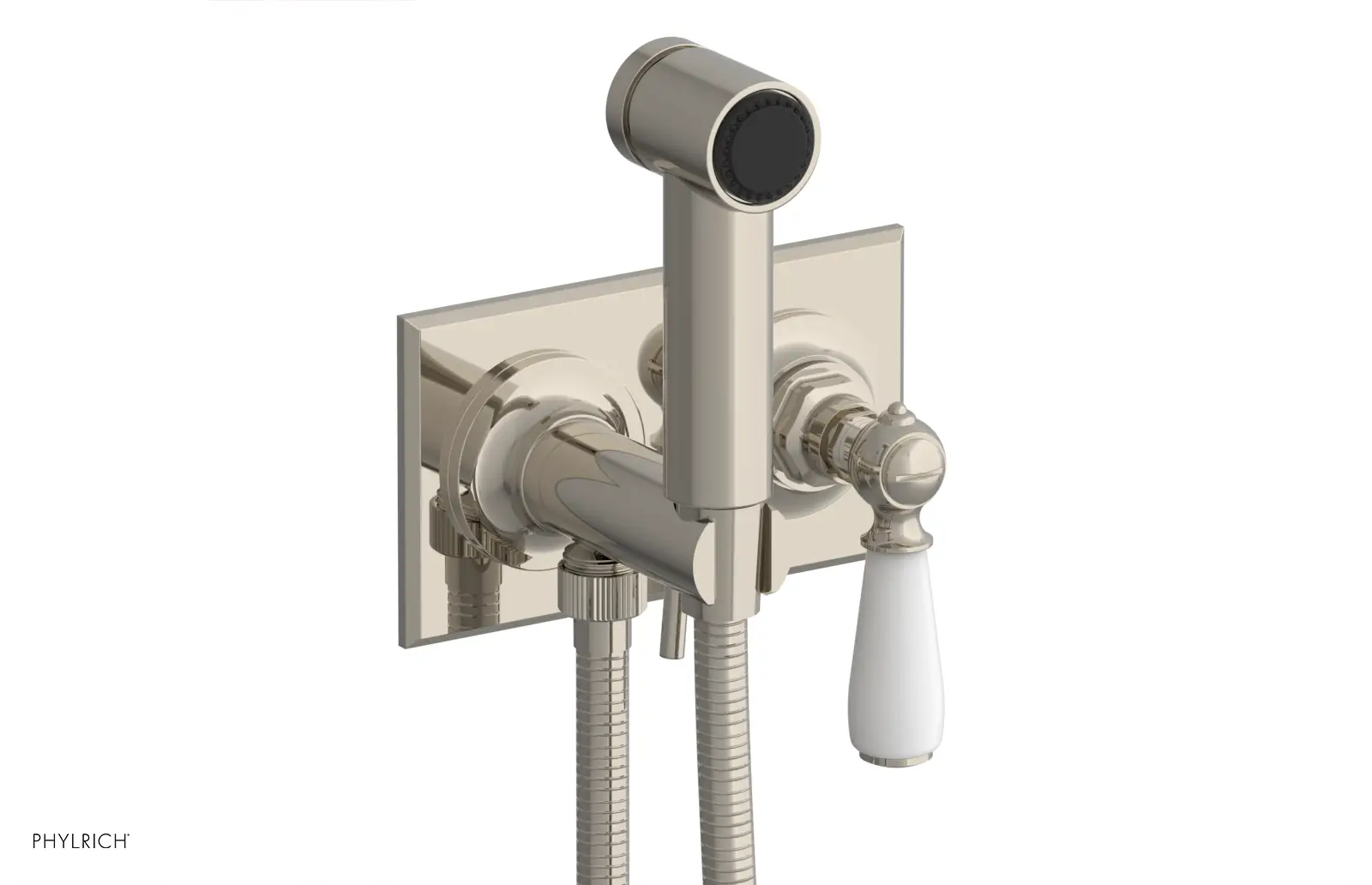 Phylrich Jamestown Wall Mounted Bidet with Lever Handle by Phylrich