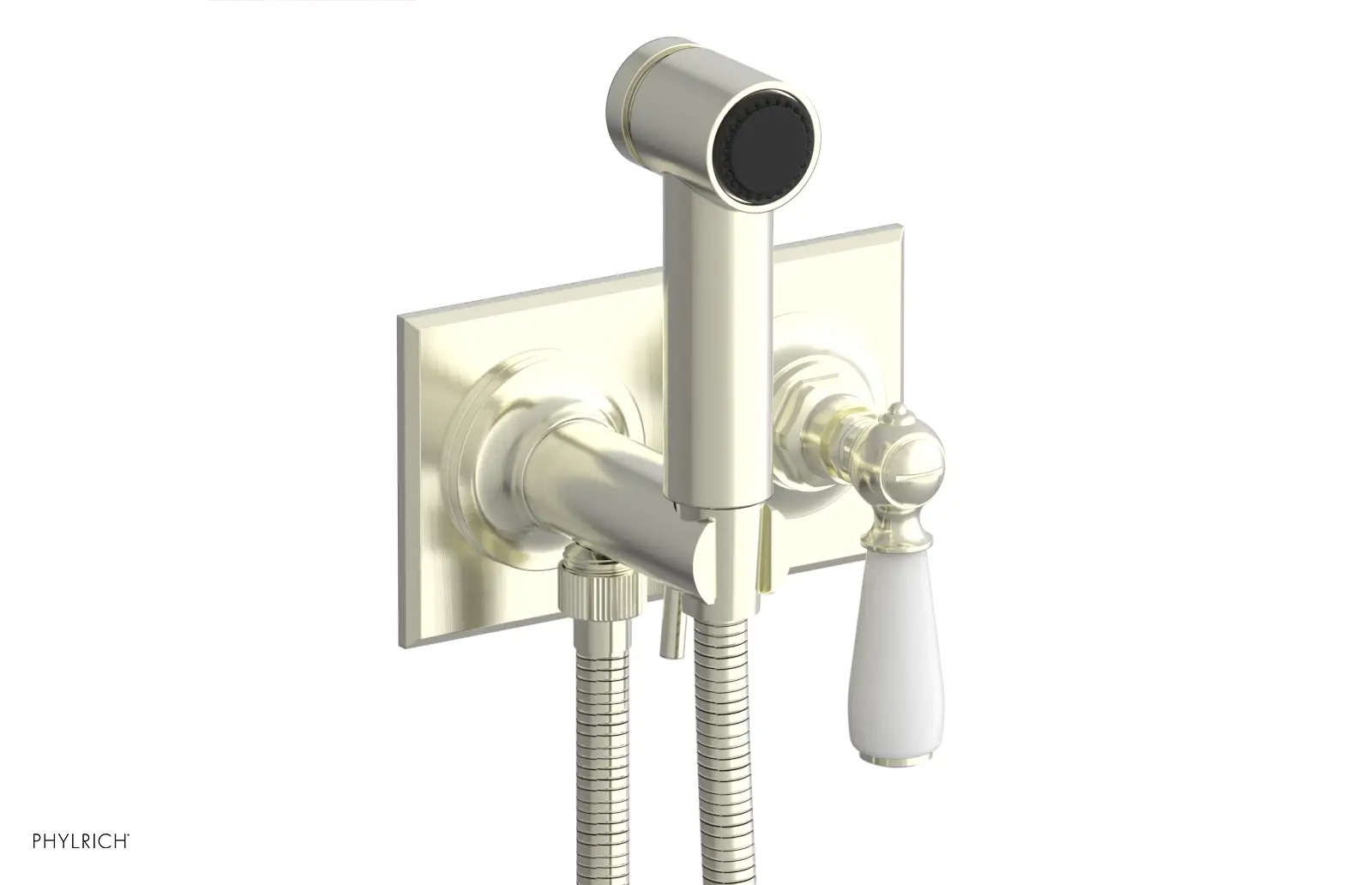 Phylrich Jamestown Wall Mounted Bidet with Lever Handle by Phylrich
