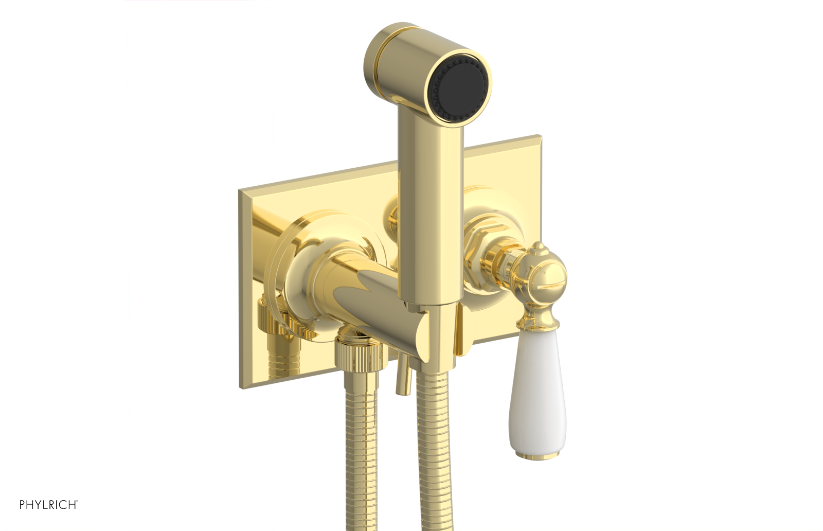 Phylrich Jamestown Wall Mounted Bidet with Lever Handle