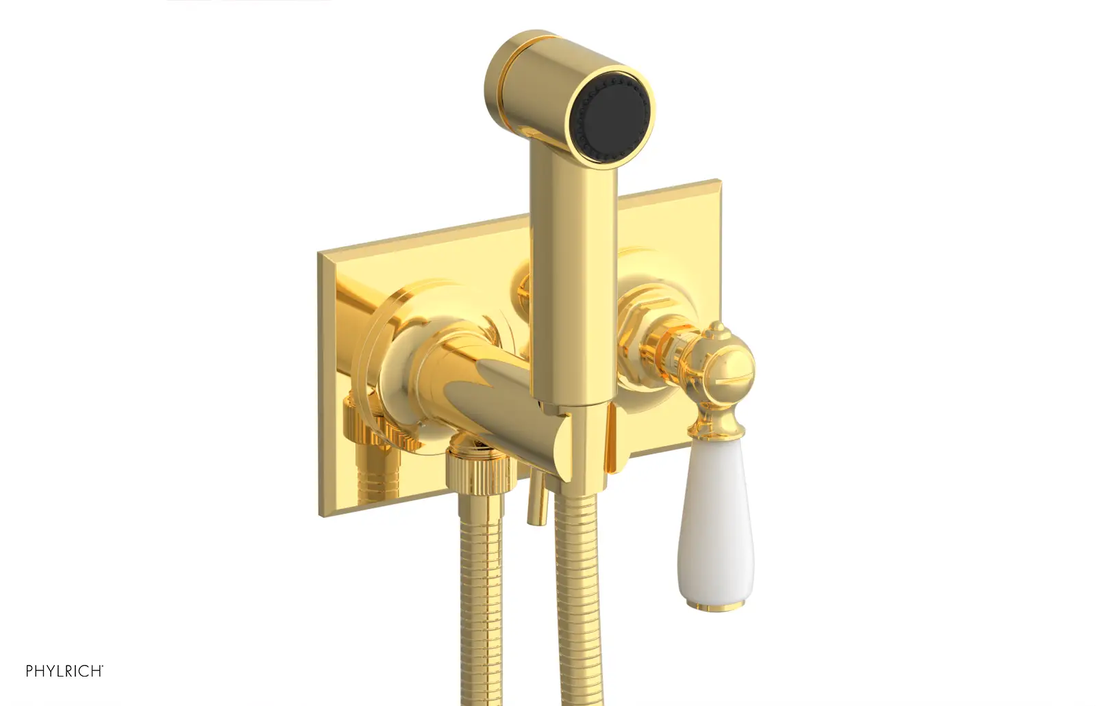 Phylrich Jamestown Wall Mounted Bidet with Lever Handle by Phylrich