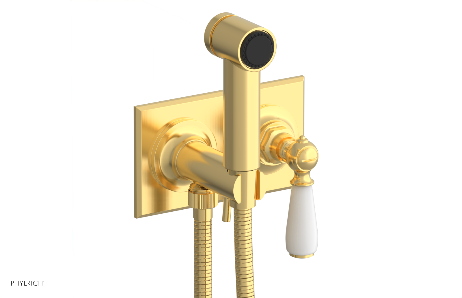 Phylrich Jamestown Wall Mounted Bidet with Lever Handle