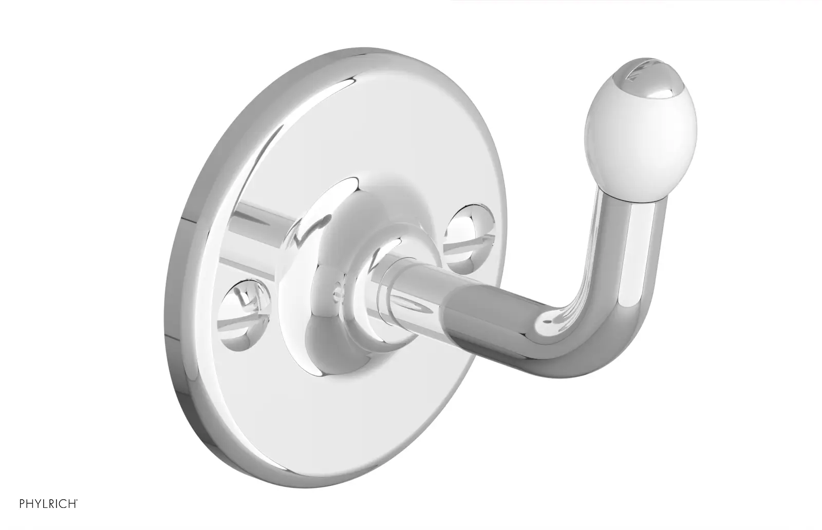 polished chrome robe hook