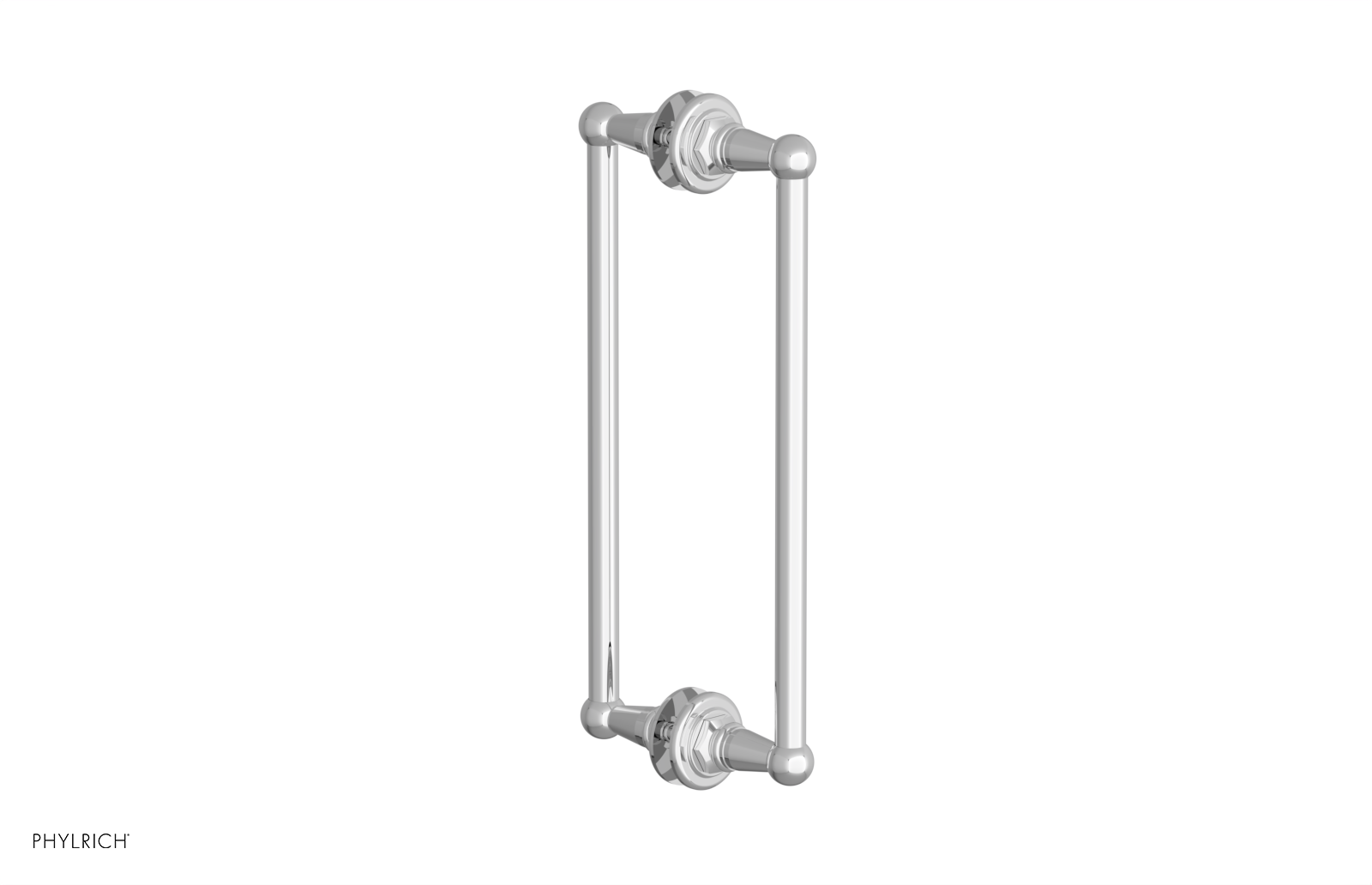 polished chrome shower pull