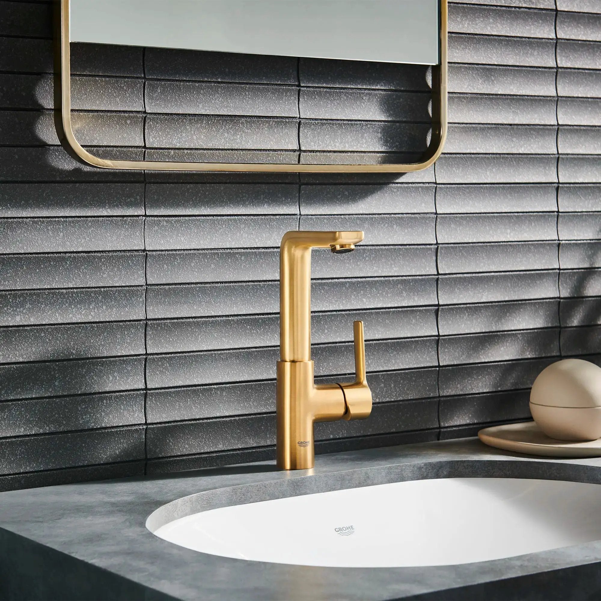 brushed cool sunrise bathroom faucet