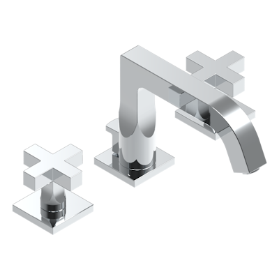 chrome polished faucet