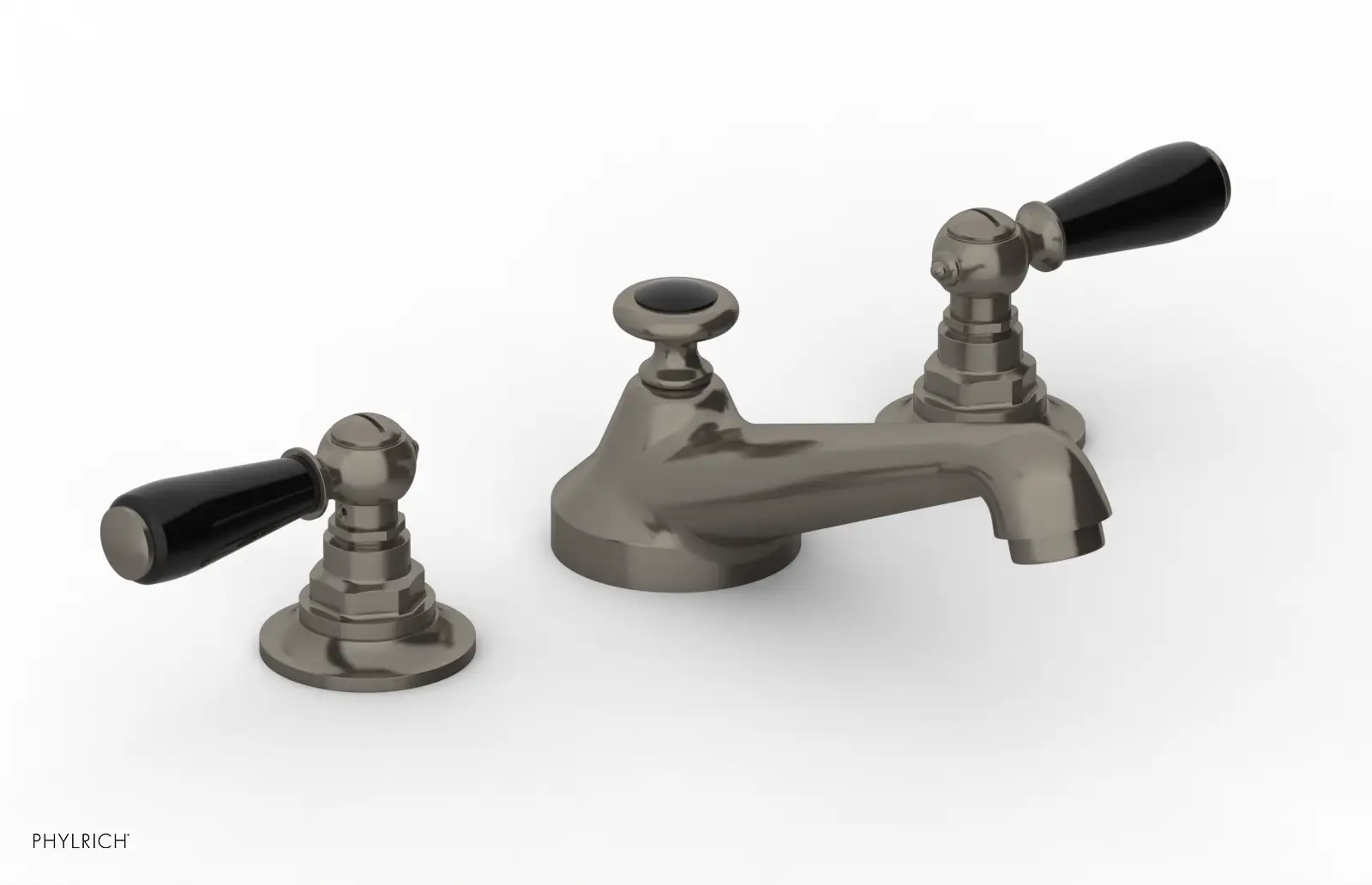 Phylrich Jamestown Low Spout Widespread Faucet with Lever Handle by Phylrich