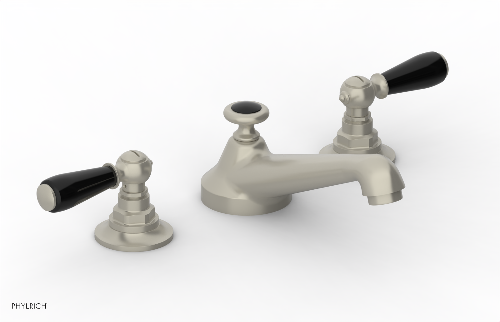 Phylrich Jamestown Low Spout Widespread Faucet with Lever Handle by Phylrich