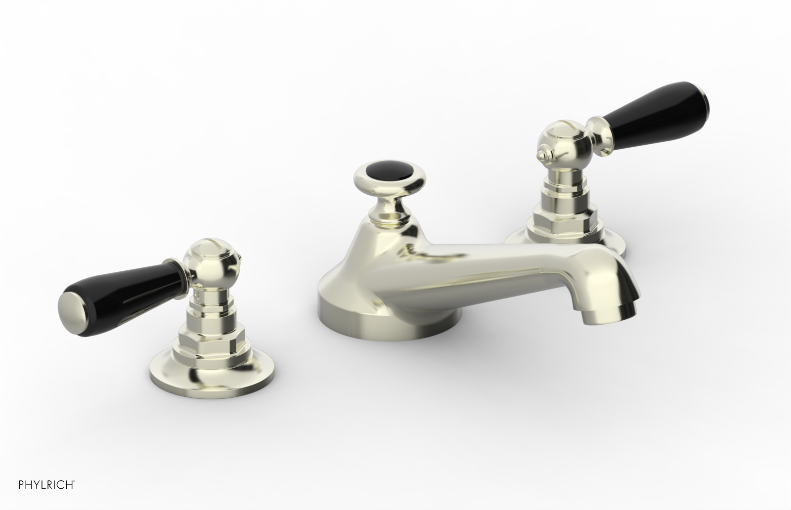 Phylrich Jamestown Low Spout Widespread Faucet with Lever Handle by Phylrich