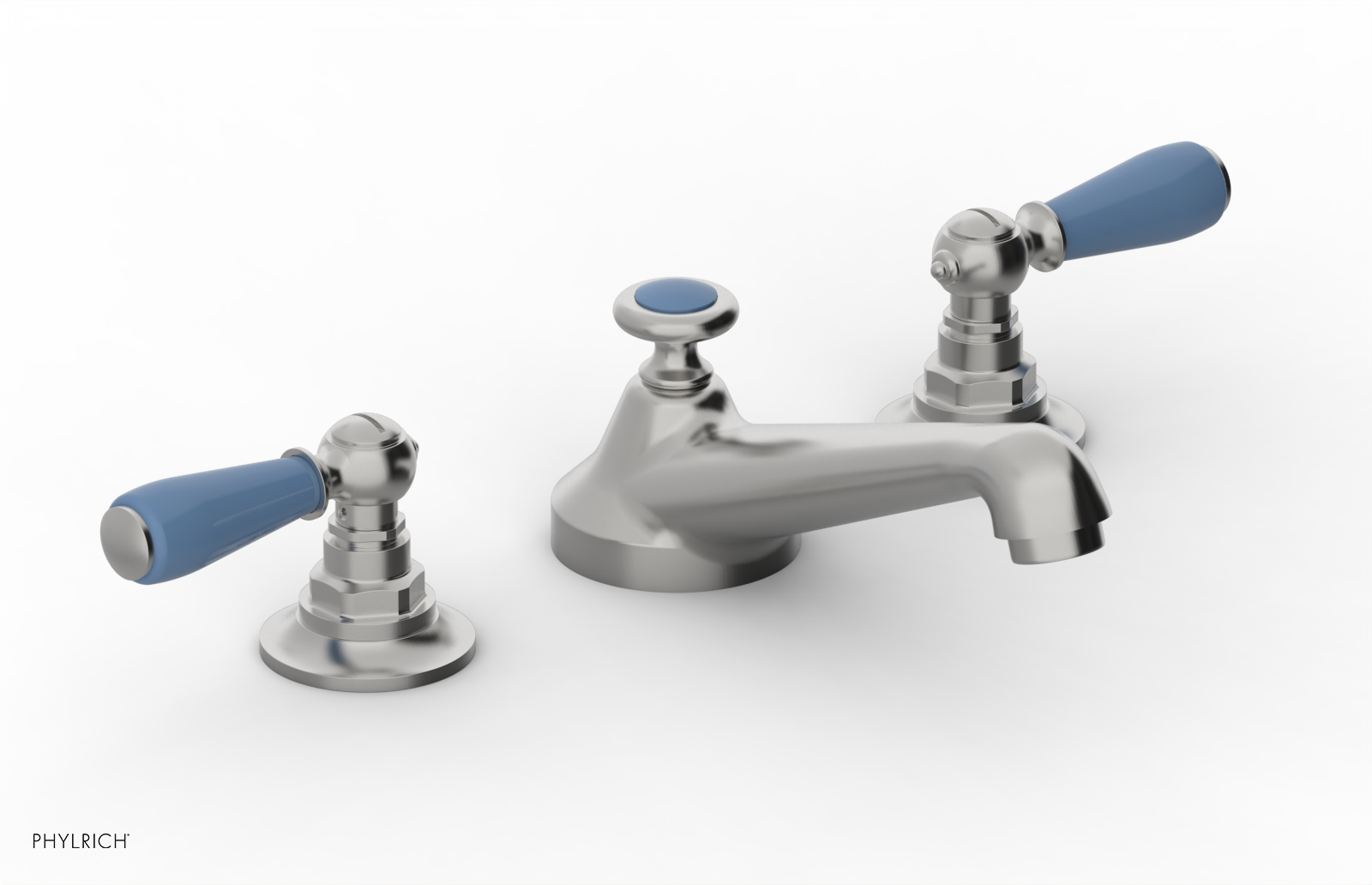 Phylrich Jamestown Low Spout Widespread Faucet with Lever Handle by Phylrich