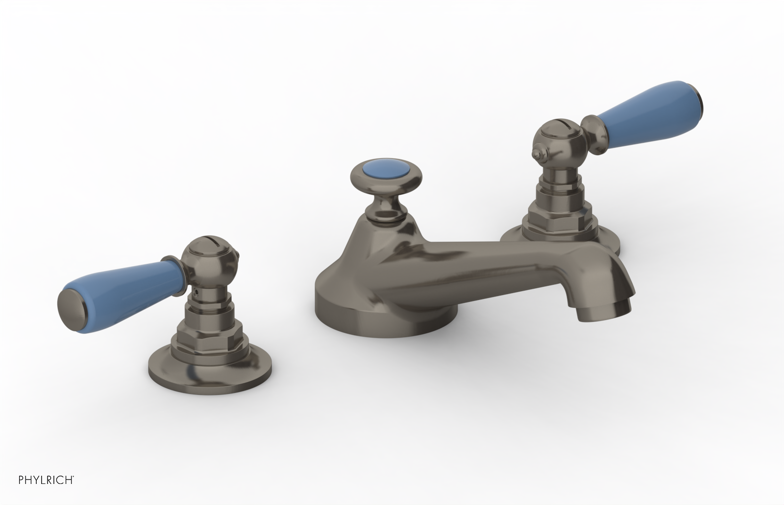 Phylrich Jamestown Low Spout Widespread Faucet with Lever Handle by Phylrich