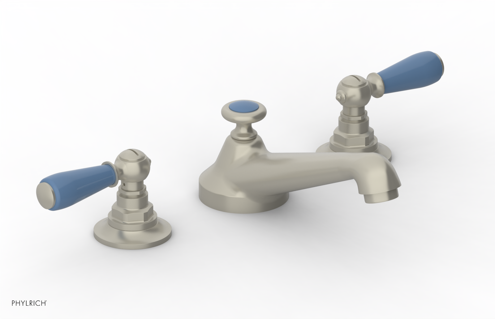 Phylrich Jamestown Low Spout Widespread Faucet with Lever Handle by Phylrich
