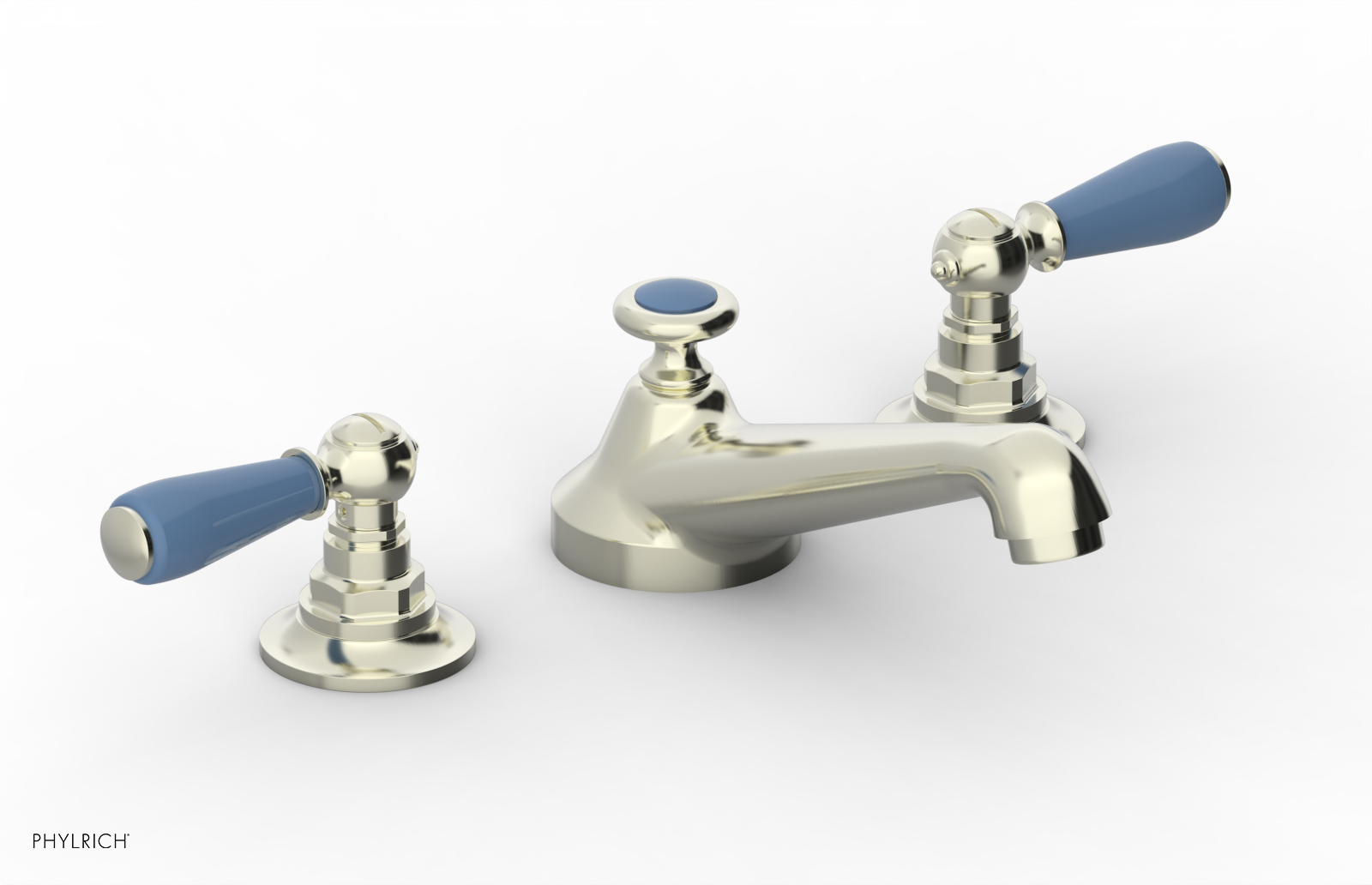 Phylrich Jamestown Low Spout Widespread Faucet with Lever Handle by Phylrich