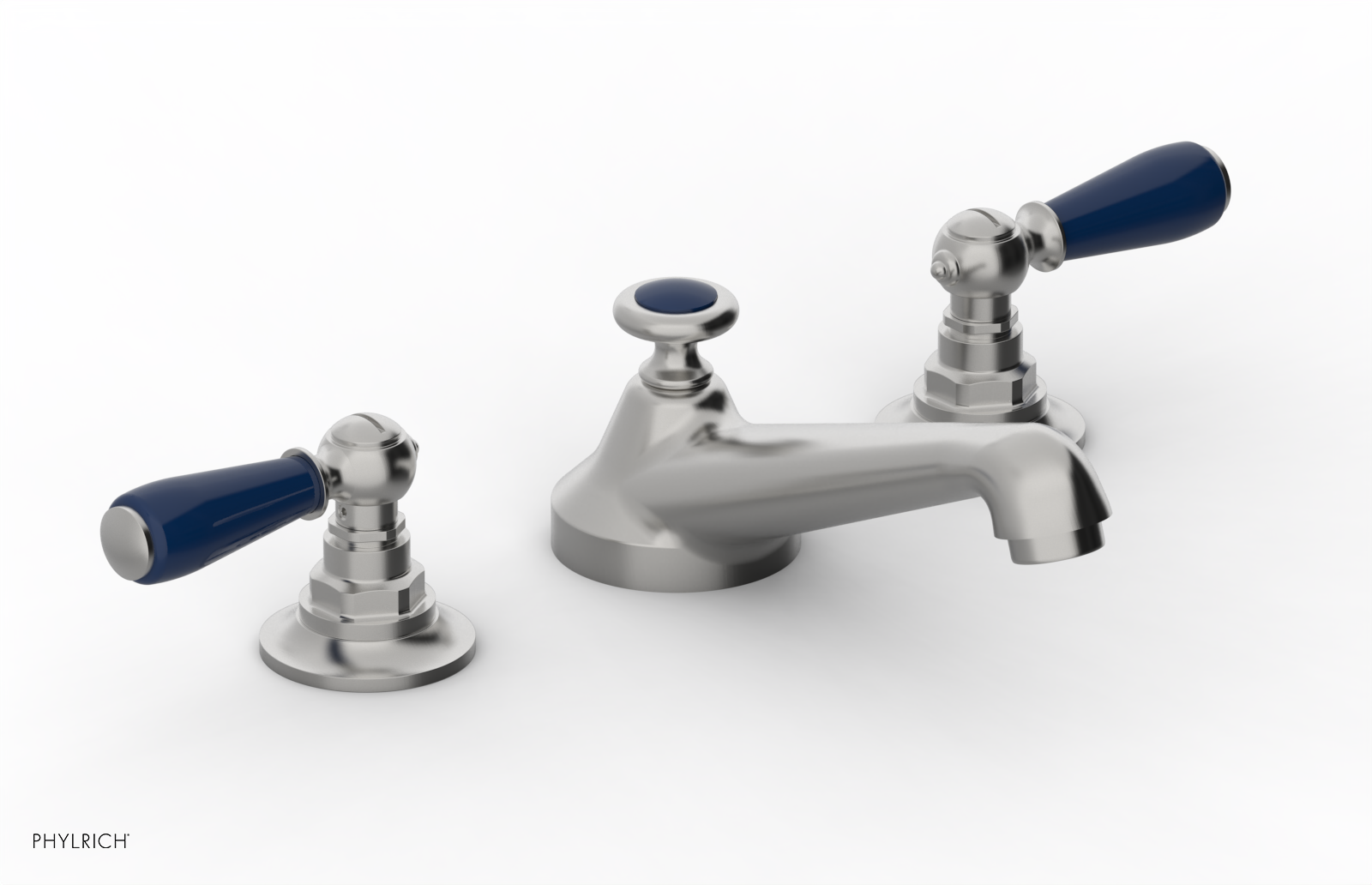 Phylrich Jamestown Low Spout Widespread Faucet with Lever Handle by Phylrich