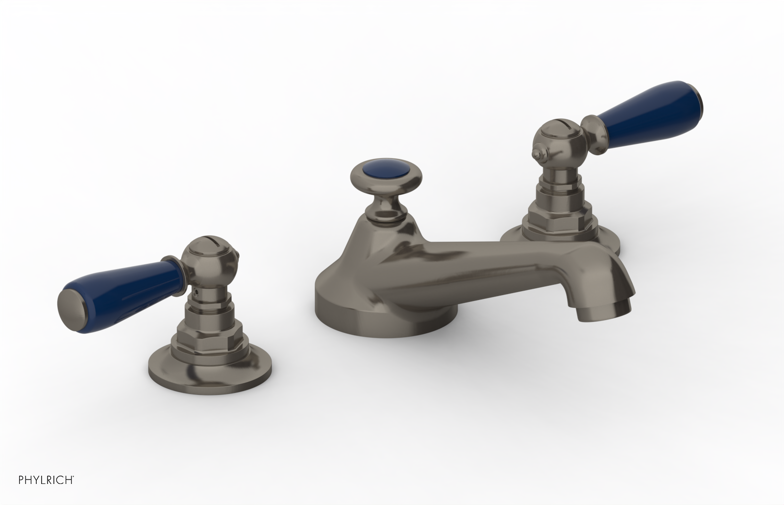 Phylrich Jamestown Low Spout Widespread Faucet with Lever Handle by Phylrich
