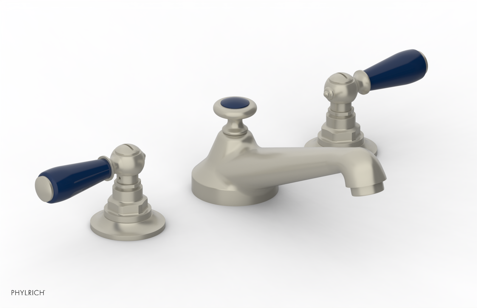 Phylrich Jamestown Low Spout Widespread Faucet with Lever Handle by Phylrich