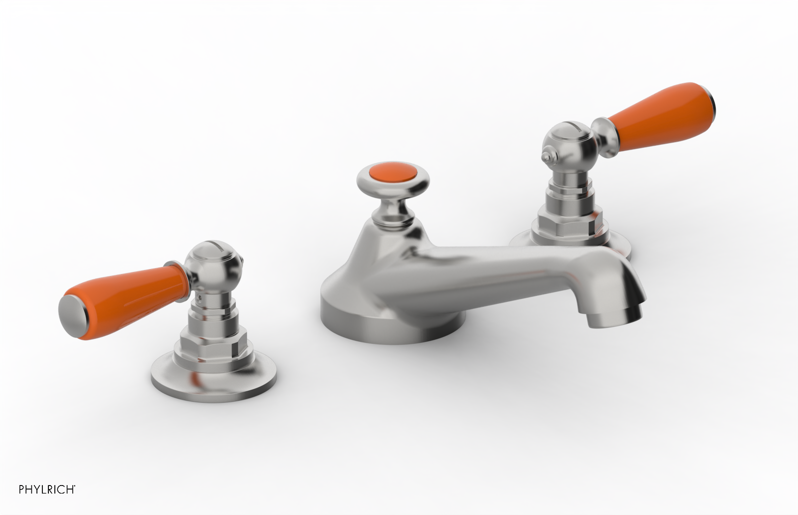 Phylrich Jamestown Low Spout Widespread Faucet with Lever Handle by Phylrich
