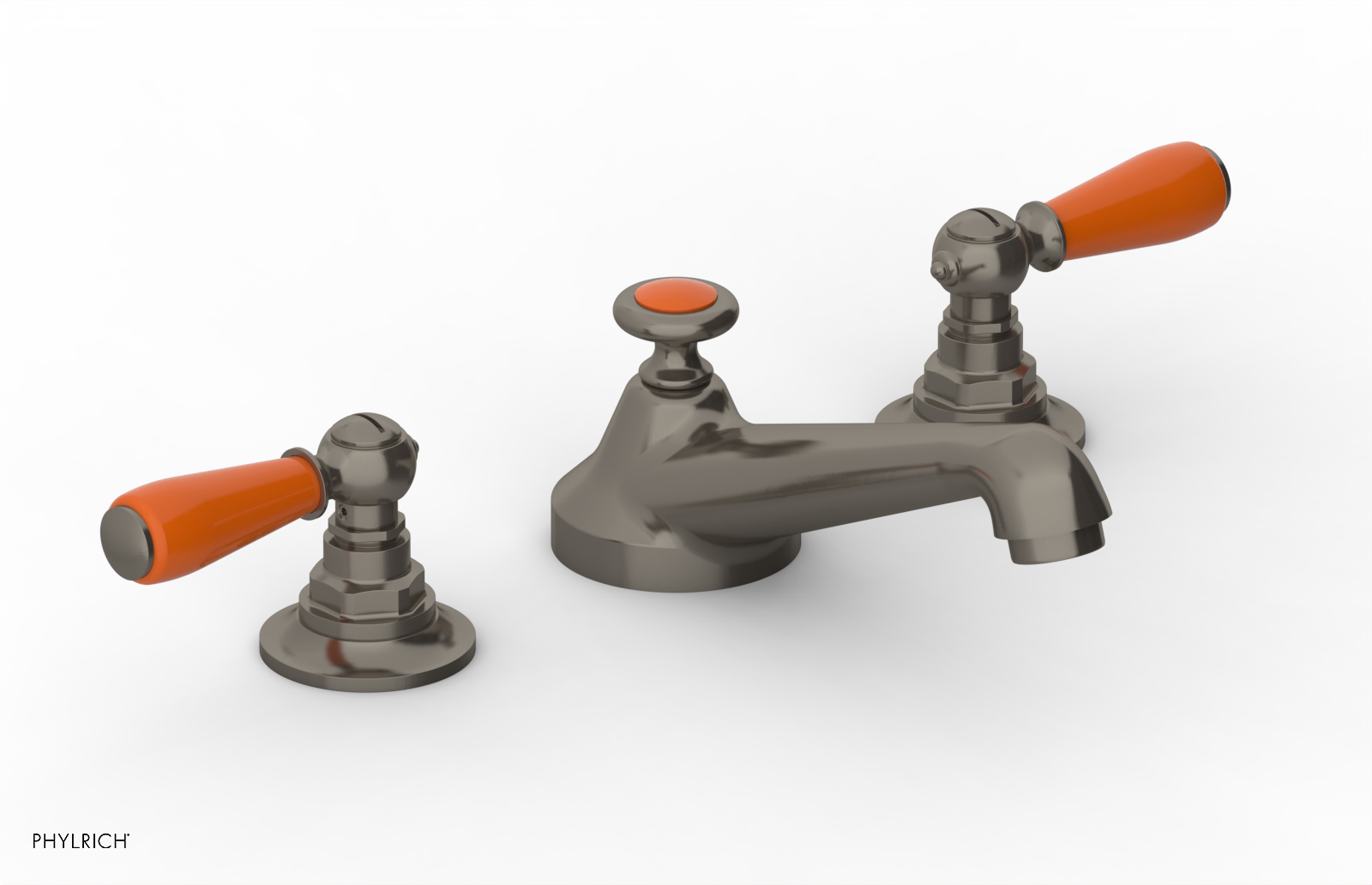 Phylrich Jamestown Low Spout Widespread Faucet with Lever Handle by Phylrich