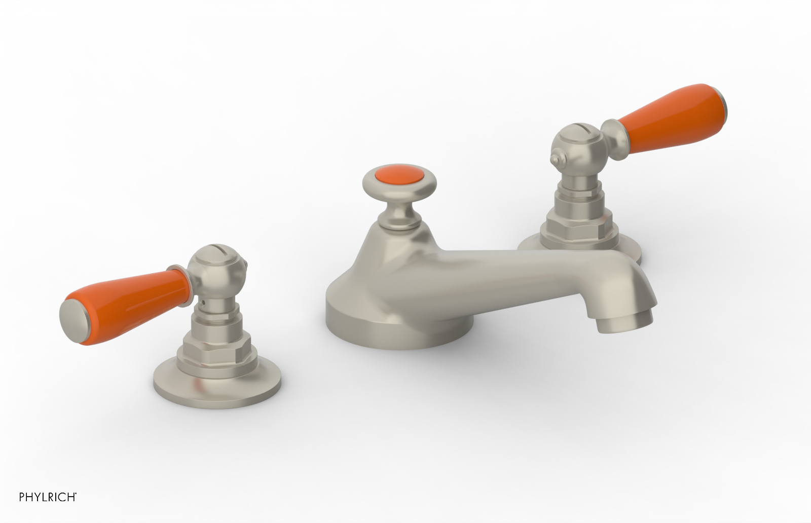 Phylrich Jamestown Low Spout Widespread Faucet with Lever Handle by Phylrich