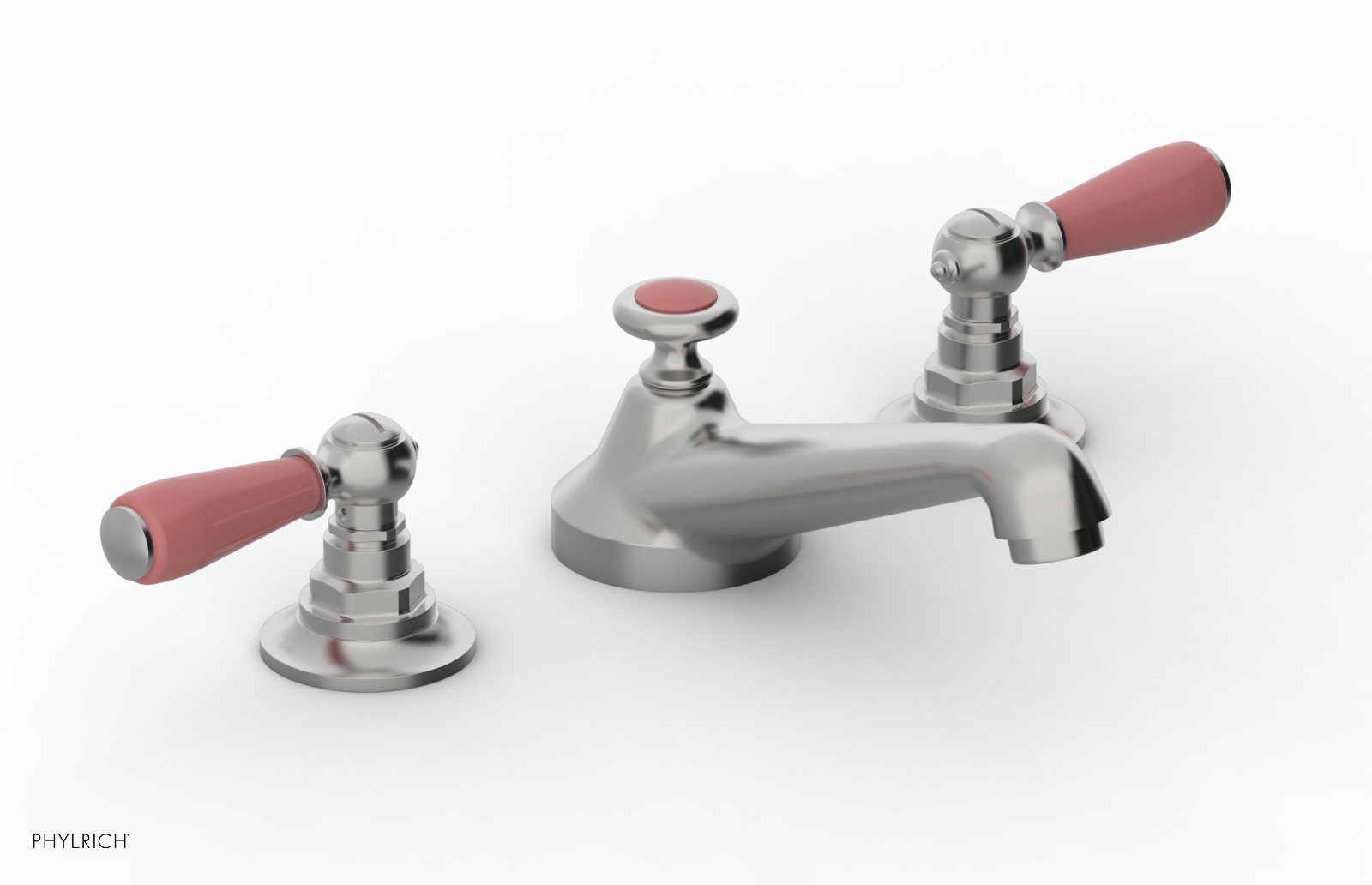 Phylrich Jamestown Low Spout Widespread Faucet with Lever Handle by Phylrich