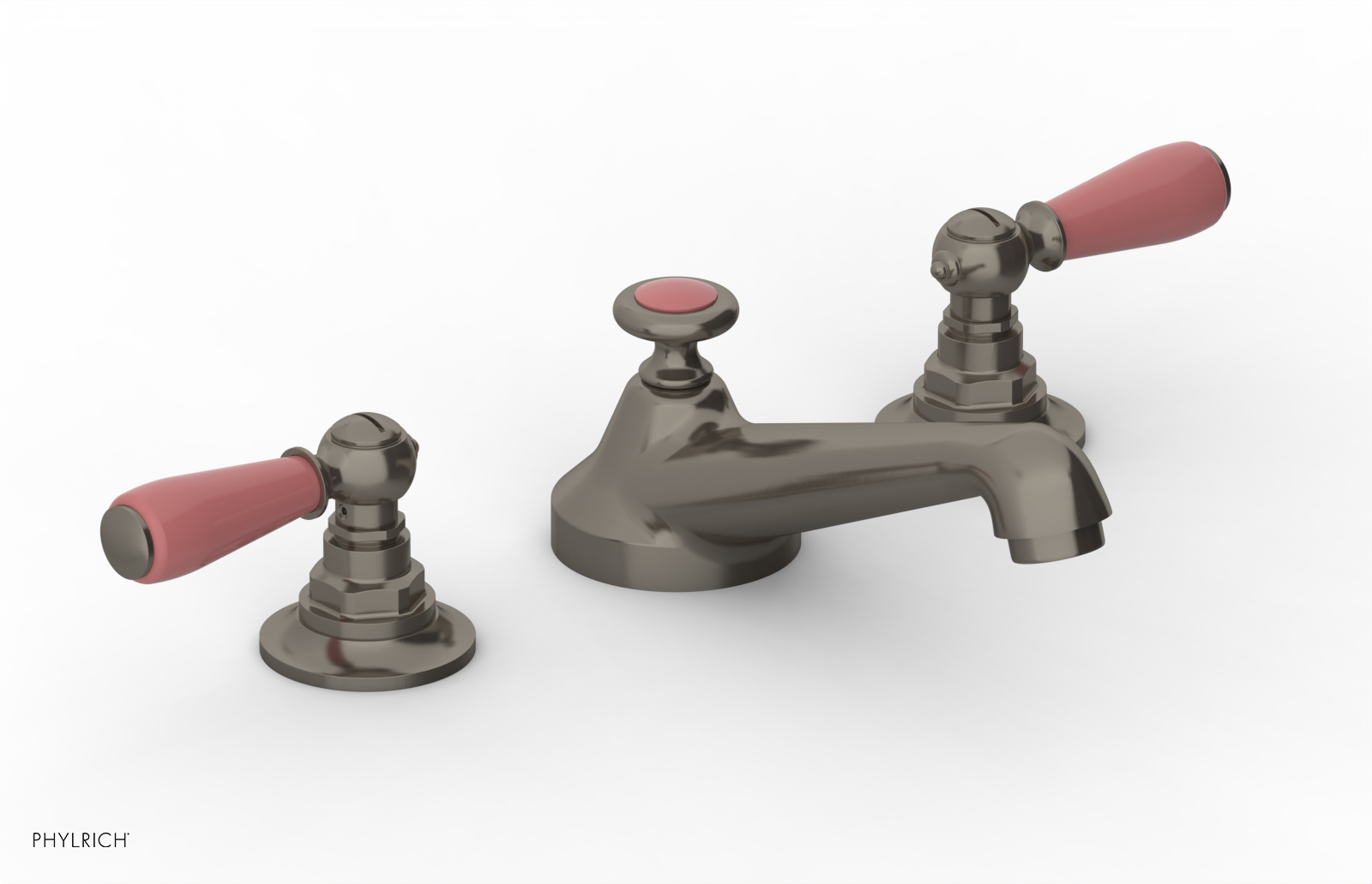 Phylrich Jamestown Low Spout Widespread Faucet with Lever Handle by Phylrich