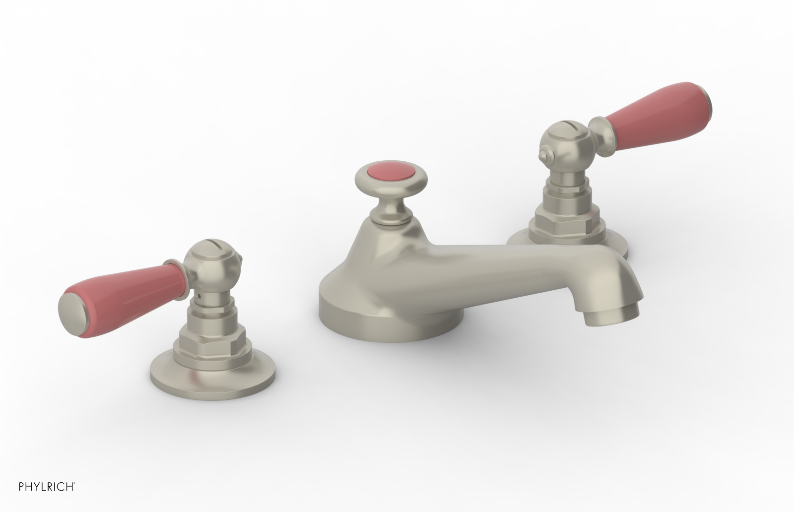 Phylrich Jamestown Low Spout Widespread Faucet with Lever Handle by Phylrich