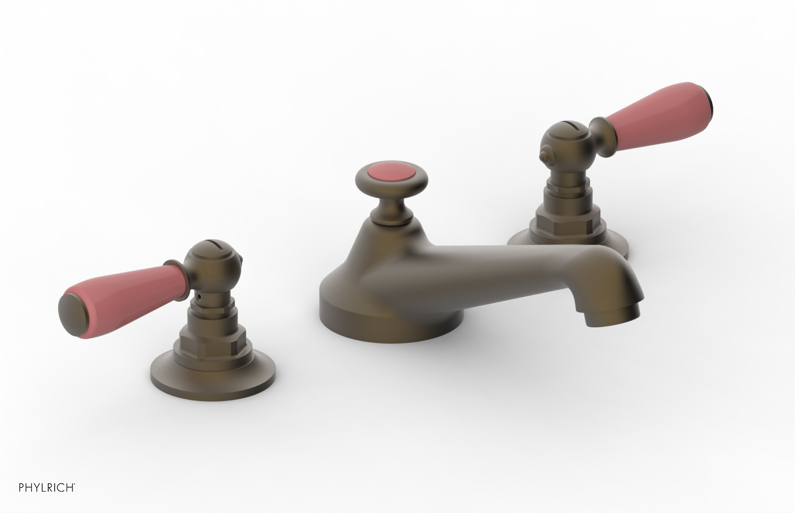 Phylrich Jamestown Low Spout Widespread Faucet with Lever Handle by Phylrich