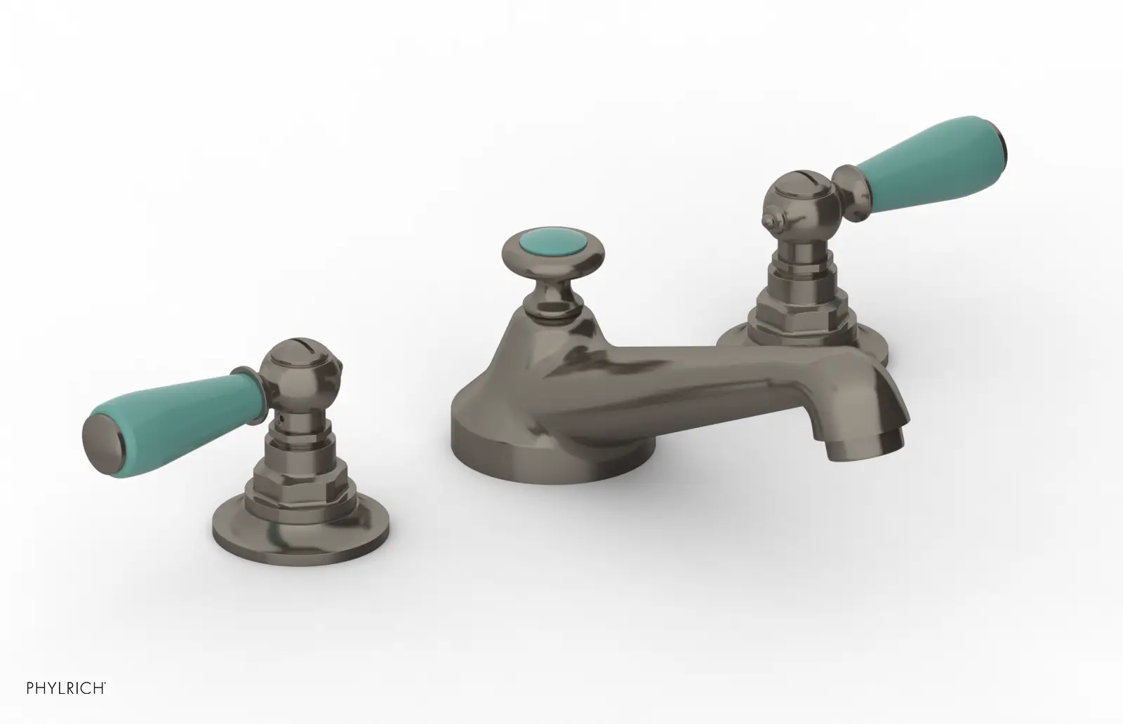 Phylrich Jamestown Low Spout Widespread Faucet with Lever Handle by Phylrich