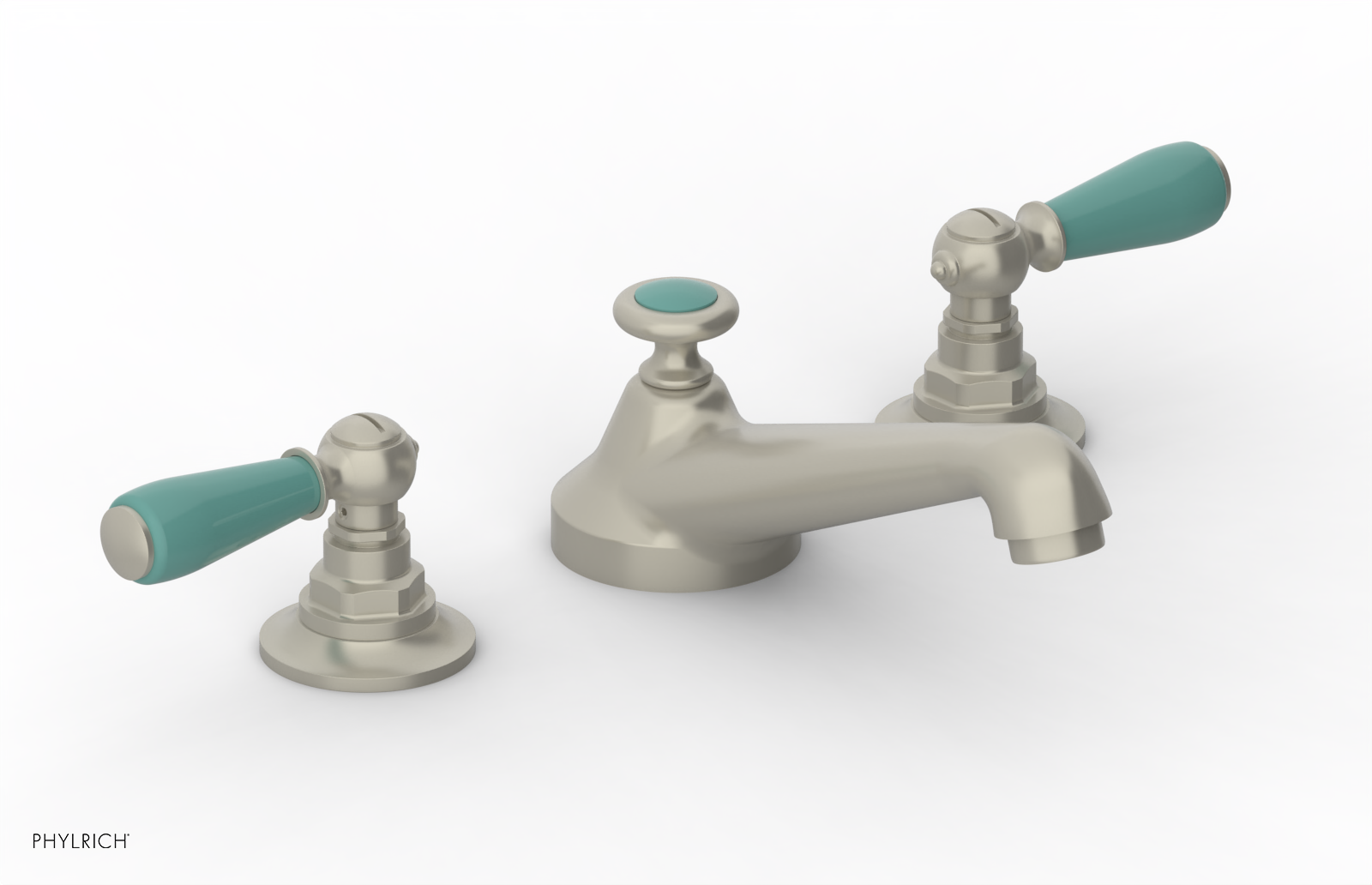 Phylrich Jamestown Low Spout Widespread Faucet with Lever Handle by Phylrich