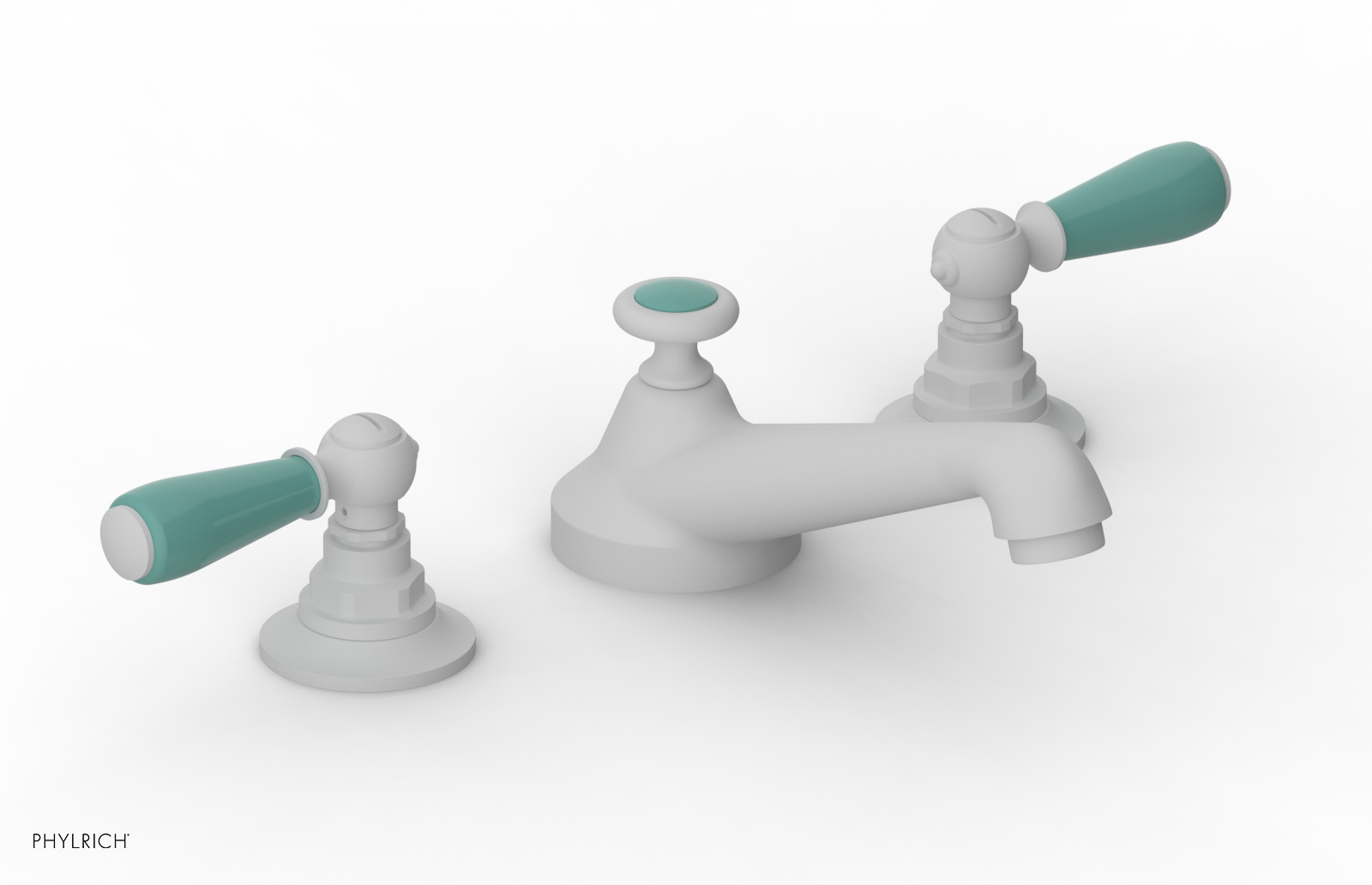 Phylrich Jamestown Low Spout Widespread Faucet with Lever Handle