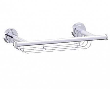 polished chrome towel bar