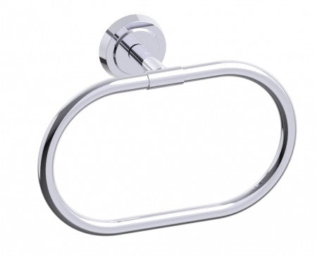 polished chrome towel ring