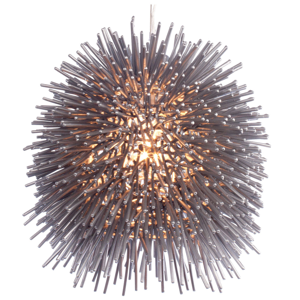 painted chrome pendant light