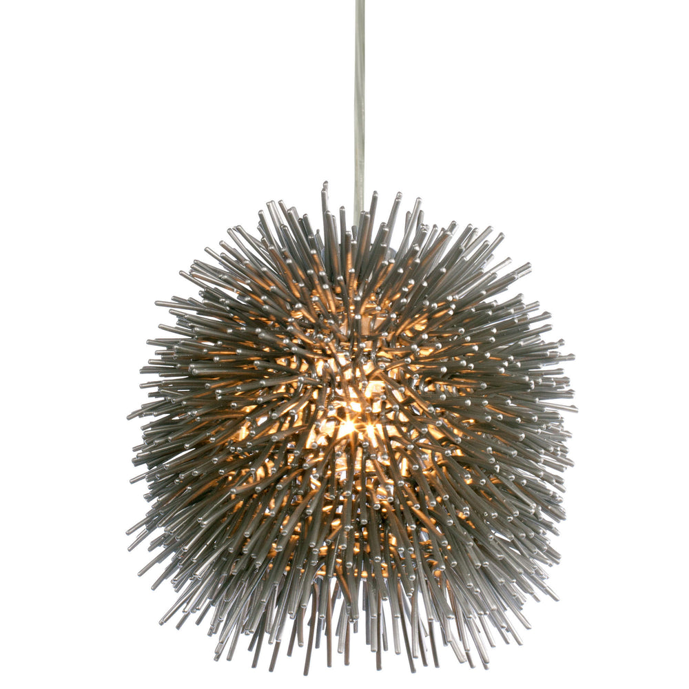 painted chrome pendant light