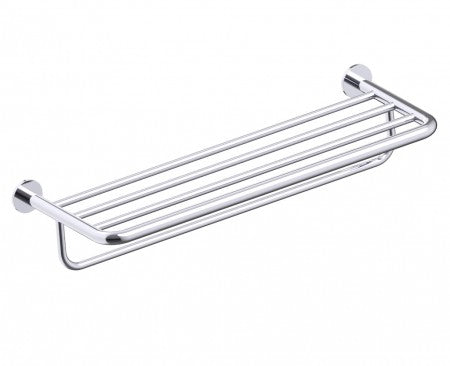polished chrome towel bar