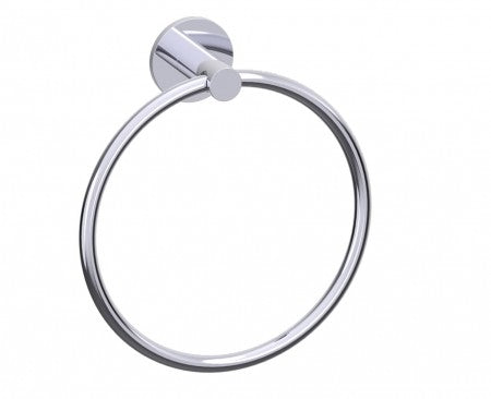 polished chrome towel ring