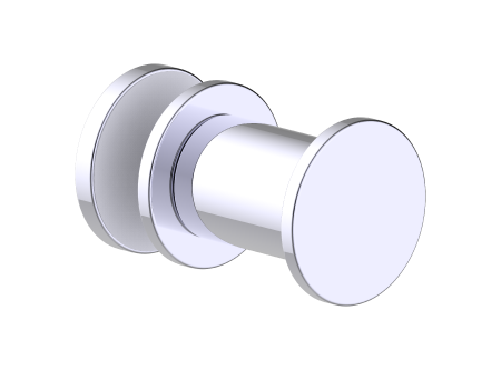 polished chrome door handle