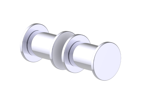 polished chrome door handle