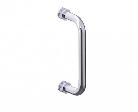 polished chrome door handle