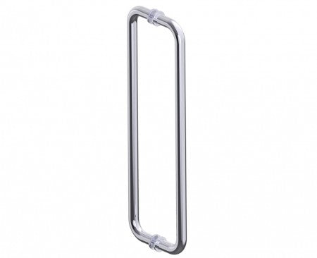 polished chrome door handle