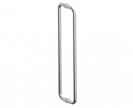 polished chrome door handle