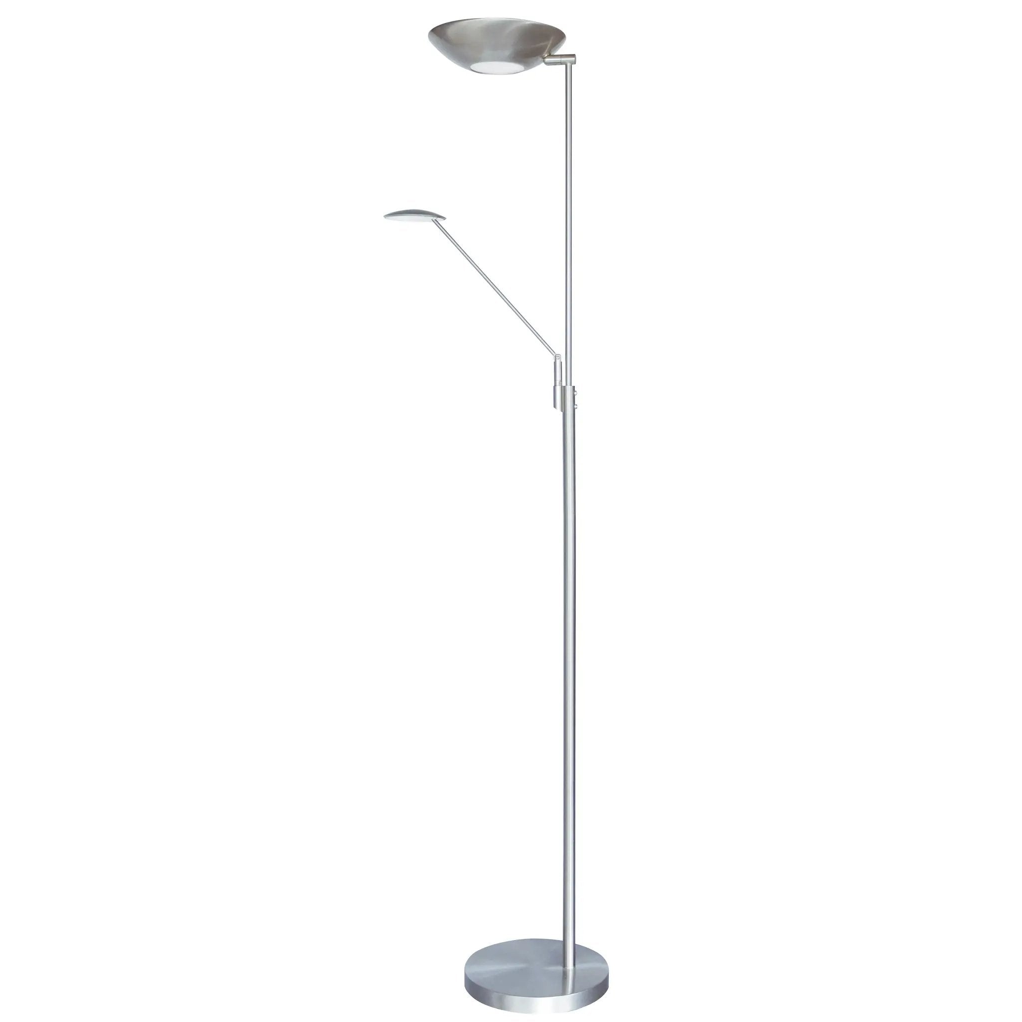 satin chrome floor lamp