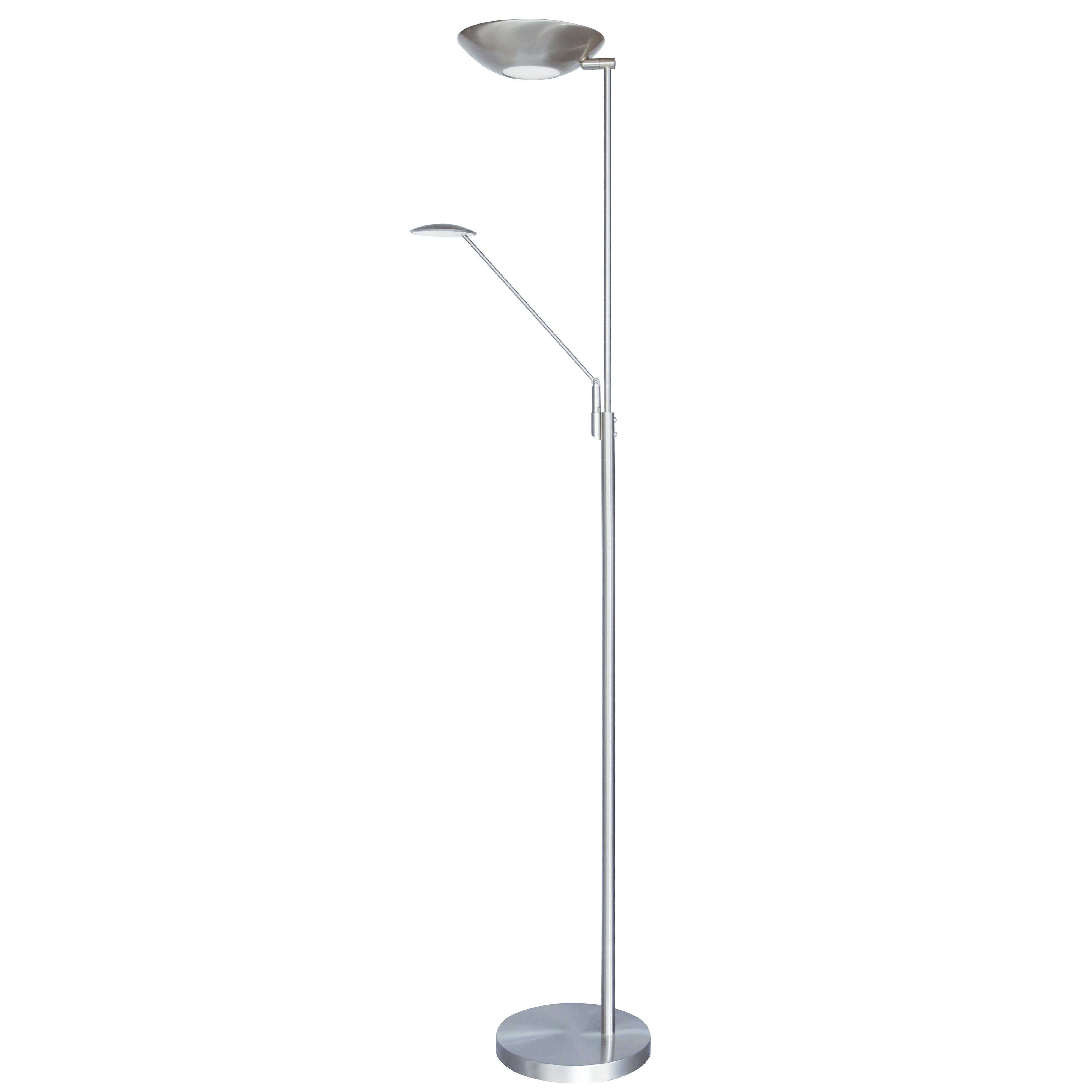 satin chrome floor lamp